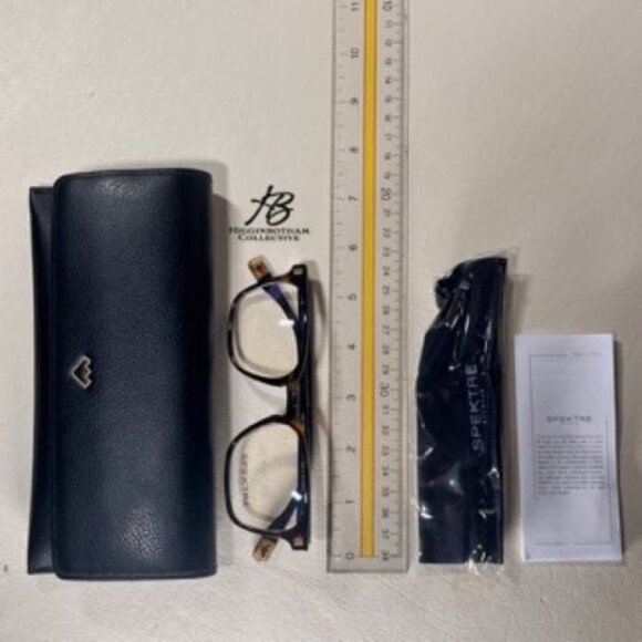 SPEKTRE GATSBY SQUARE ACETATE EYEGLASS FRAMES HAVANA 50-21-145 NEW GTS02V - Picture 3 of 15